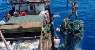 Copertina di Rimosse 103 tonnellate di rifiuti dall’isola di plastica più grande al mondo: è “la più vasta pulizia dell’Oceano della storia”