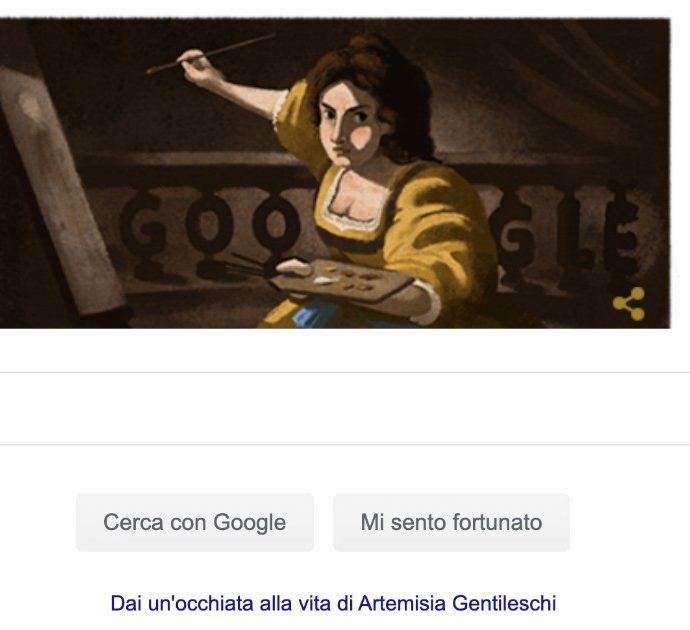 Doodle di Google oggi dedicato ad Artemisia Gentileschi: ecco chi è