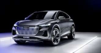 Copertina di Audi e il suv coupé elettrico di domani