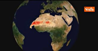 Copertina di Il viaggio di ‘Godzilla’ verso il Sudamerica: le immagini della gigantesca nuvola di sabbia sahariana catturate dai satelliti