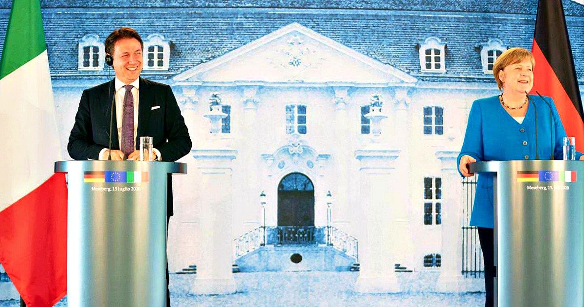 Incontro Merkel-Conte. La cancelliera: “Dagli italiani straordinaria disciplina. Sul Recovery fund troveremo un accordo”. Il premier: “Introdurre condizionalità impraticabili sarebbe una follia”