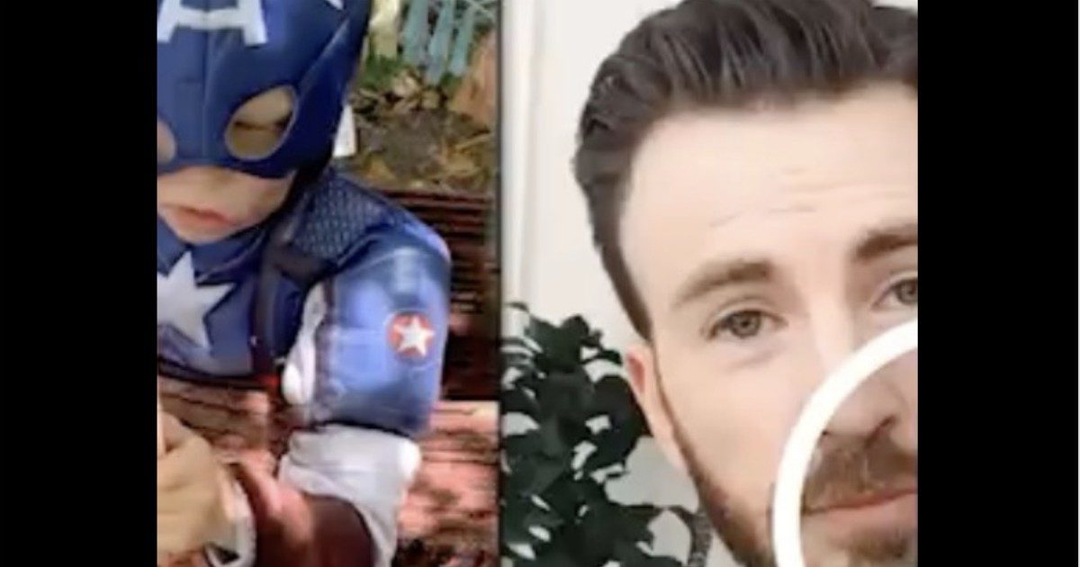 Bimbo di sei anni salva la sorellina dall’attacco di un pastore tedesco: Chris Evans gli regala lo scudo di Captain America