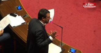 Copertina di Recovery Fund, Salvini in Aula attacca Conte e il Pd: “Frequentatori di Capalbio, se volete dire che il premier è migliore del Papa fatelo voi”