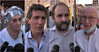 Copertina di Politici, attivisti e attori al flash mob contro i finanziamenti della missione italiana in Libia. Amnesty: “Noi complici di crimini e torture”