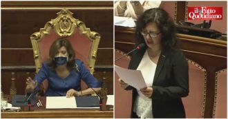 Copertina di Salvini senza mascherina in Senato, Pirro (M5s): “Becera propaganda”. Casellati: “Avviata istruttoria interna”