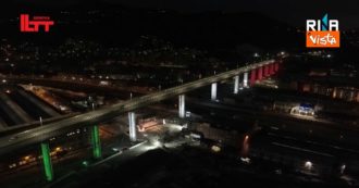 Copertina di Ponte di Genova, in volo sul nuovo viadotto: le immagini dall’alto riprese dal drone