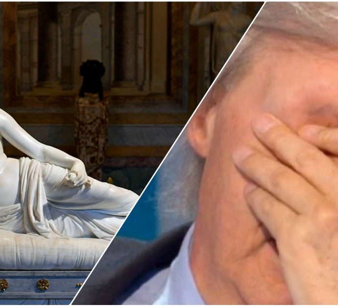 “Per farsi un selfie con Paolina Borghese un turista austriaco ha rotto una statua di Canova”: la denuncia di Vittorio Sgarbi