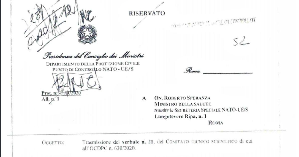 Coronavirus, i verbali del Cts: “Riservatezza sul piano” per gestire epidemia ed “evitare che i numeri arrivino alla stampa”