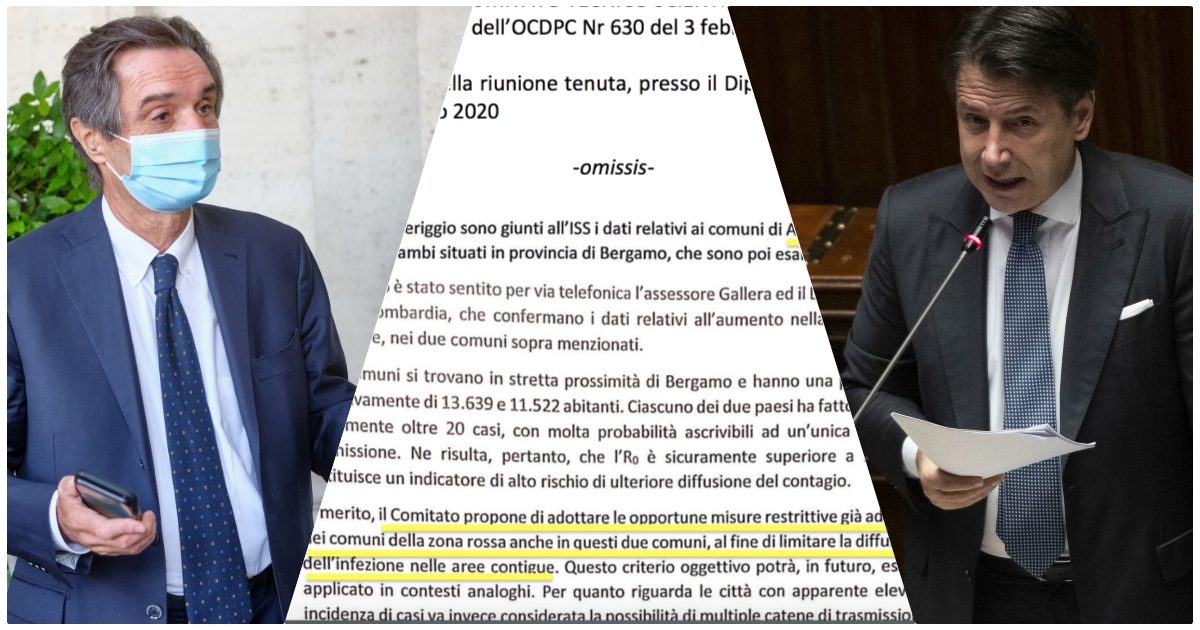Zona rossa Alzano-Nembro, nel verbale la conferma (già data da Conte) della richiesta del Comitato. Il governo prese tempo “per valutare”, la Regione si chiamò fuori