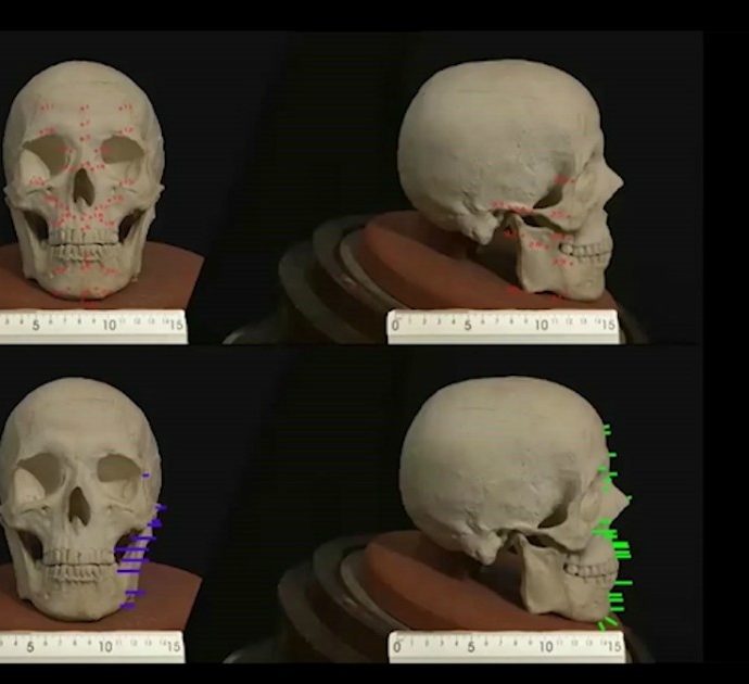 Ricostruito per la prima volta in 3D il volto di Raffaello Sanzio: lo studio che conferma l’identità dei resti del Pantheon. Ecco come appare