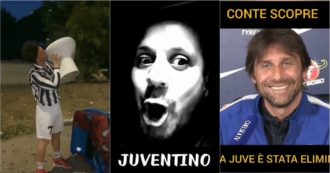 Copertina di Juventus, dopo l’eliminazione dalla Champions sui social spopolano gli sfottò: dalle canzoni agli ex allenatori. Ecco i migliori video