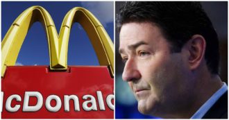 Copertina di “Rapporti sessuali con le dipendenti e foto hot sulla posta aziendale”: McDonald’s fa causa al suo ex ceo Steve Easterbrook