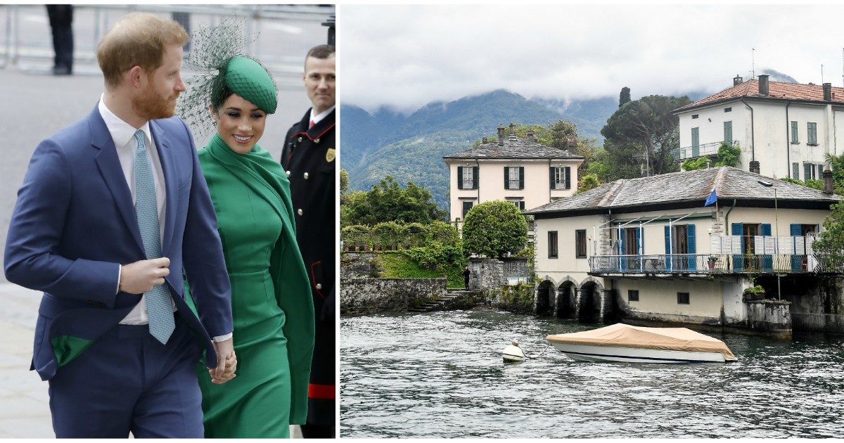 “Harry e Meghan in vacanza nella villa di George Clooney sul lago di Como, tra bagni in piscina e corse in moto”