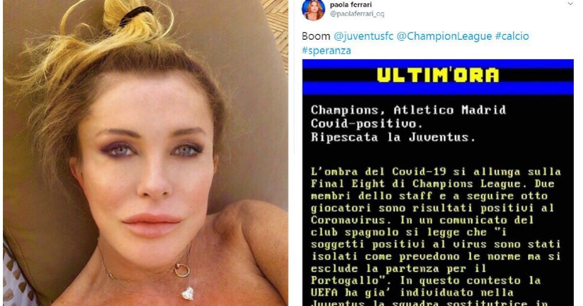 Paola Ferrari, la gaffe nel cuore della notte: “Boom. Juventus ripescata in Champions”