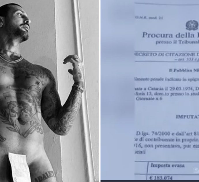 Fabrizio Corona di nuovo nei guai: “Citato in giudizio per aver evaso oltre 500mila euro”
