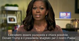 Copertina di Usa 2020, Michelle Obama contro Trump alla convention dem: “Non è in grado di affrontare questo momento, al di sopra delle sue capacità”