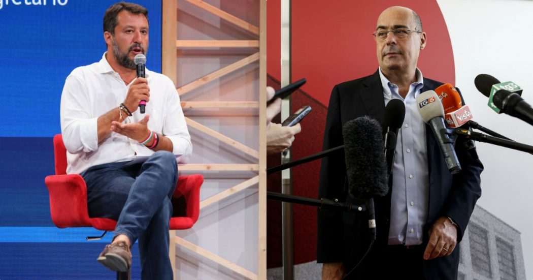 Zingaretti e Salvini se le danno a distanza. Il segretario dem: “Covid? Con lui sarebbe stata un’ecatombe”. Il leghista: “È lui la catastrofe”