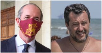 Copertina di Coronavirus e negazionisti, i leghisti divisi come Zaia e Salvini. Le “tose” del governatore: “Ho visto la bestia in faccia, proteggersi serve”