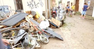 Copertina di A Verona dopo la tempesta si lavora per ripulire le strade da fango e detriti. Allagati negozi, garage e scantinati