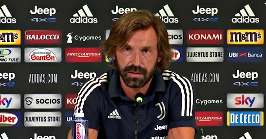 Pirlo, prima conferenza stampa da allenatore della Juventus: “Dybala? Mai stato sul mercato”