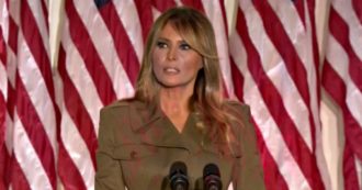 Copertina di Usa 2020, il discorso di Melania Trump alla convention repubblicana: “Non attaccherò gli avversari, serve solo a dividere il Paese”