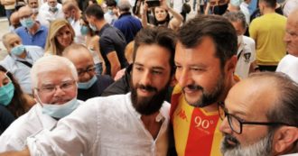 Copertina di Benevento, Salvini in città senza mascherina né distanziamento. Mastella: “Sarà multato”