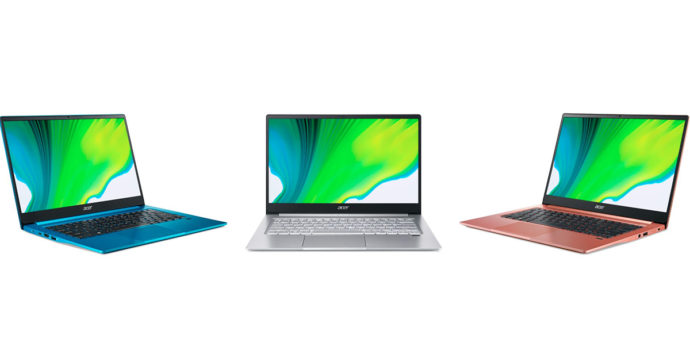 Acer Swift 3 e Swift 5, i nuovi portatili con processori Intel di ultima generazione