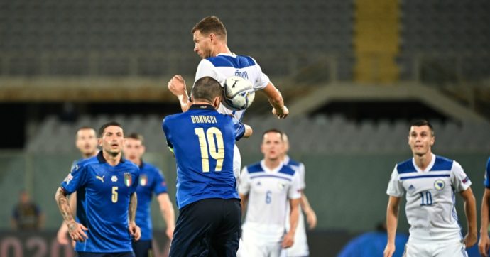 Nations League, Italia-Bosnia finisce 1 a 1. Gol di Dzeko in avvio di ripresa, poi il pari di Sensi