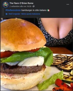 Copertina di Hamburger e tette, tutte le pezzature di carne del pub irlandese di Roma