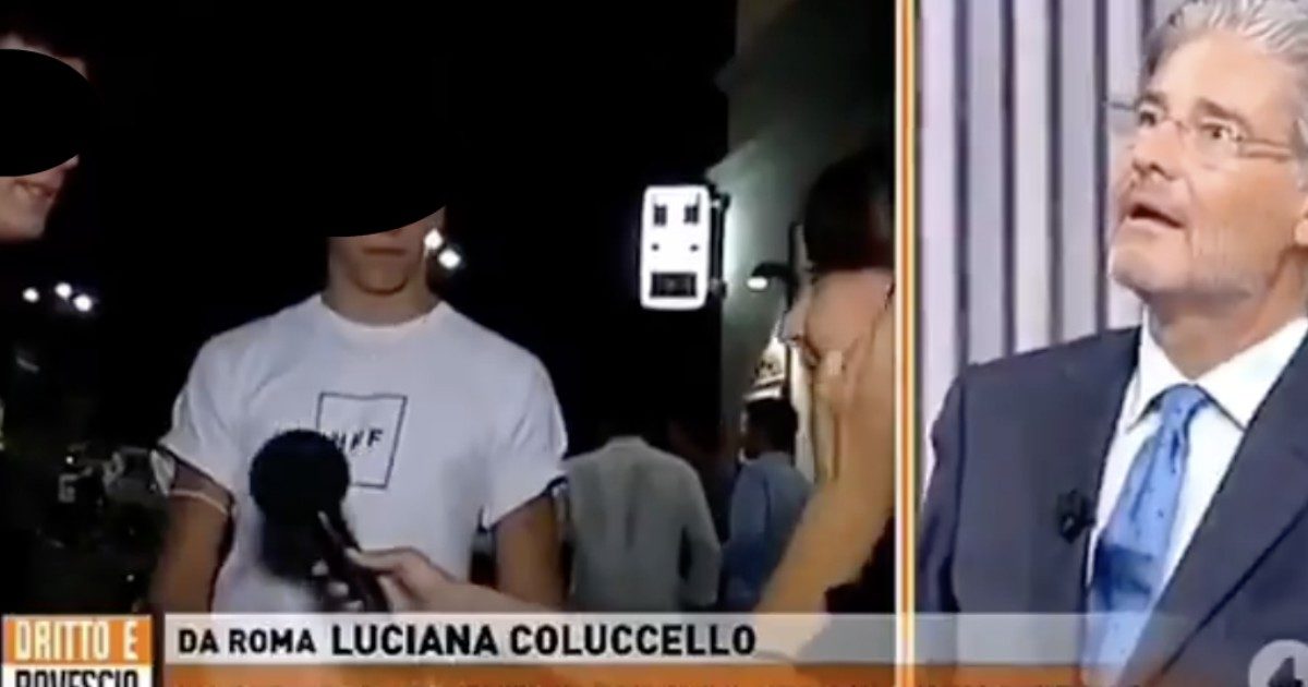 L’inviata di Dritto e Rovescio Luciana Coluccello “blastata” da un ragazzo per via della mascherina