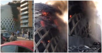 Copertina di Nuovo incendio a Beirut: in fiamme l’edificio progettato da Zaha Hadid. Le immagini