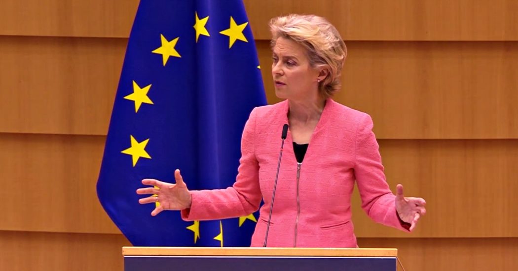 Recovery Fund, Ursula von der Leyen: “Faremo in modo che il denaro sia protetto contro frodi, corruzione e conflitti d’interessi”