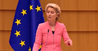 Copertina di Il discorso di Ursula von der Leyen sullo stato dell’Unione al Parlamento europeo: la diretta