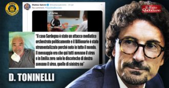Copertina di Covid, Toninelli: “Video fake di Salvini su banchi a rotelle è una cagata pazzesca. Briatore e le discoteche di destra? Offende tutti gli italiani”