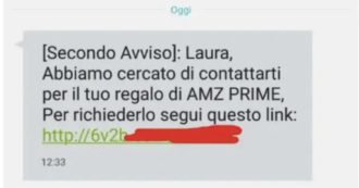 Copertina di “Hai un regalo di AmzPrime, richiedilo a questo link”: l’ultima truffa che circola via sms e su Whatsapp