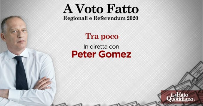 Elezioni e referendum, dalle 14.45 la diretta “A voto Fatto”: per seguire tutti gli aggiornamenti con le analisi di Peter Gomez, inviati e ospiti
