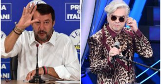 Copertina di Matteo Salvini come Morgan, il cantante pubblica una foto e commenta: “Ho riso molto debbo dire”