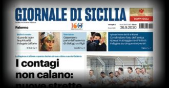Copertina di Giornale di Sicilia, comunicato dimezzamento di organico e stipendi da novembre