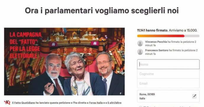Scegliamoli noi!  Quota 20MILA Firme per la petizione