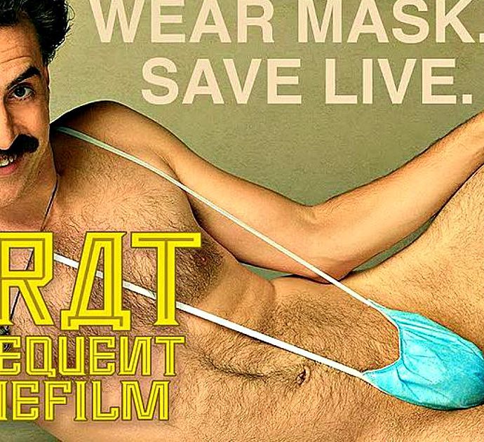 Borat è tornato e chissà quale reazione provocherà l’uso della mascherina antiCovid