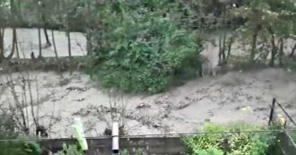 Bad weather, the Vermegnano stream overflows in Limone Piemonte: cars under water and blackout in the city