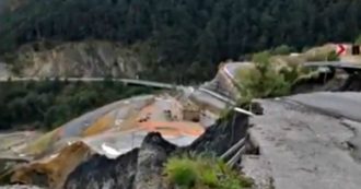 Copertina di Maltempo in Piemonte, gravi danni in Val Roya: vallata e strada distrutte sul versante francese del Col di Tenda