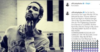 Copertina di Thomas Jefferson Byrd ucciso a colpi di pistola ad Atlanta, il regista Spike Lee piange il suo attore feticcio