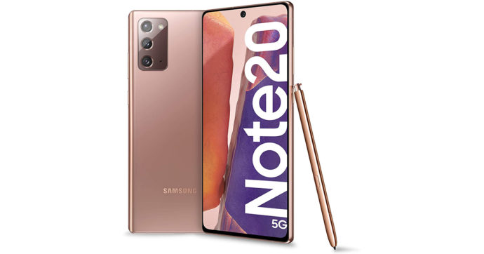 Samsung Galaxy Note 20 5G in offerta su Amazon con 189 euro di sconto