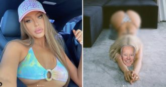 Copertina di Tana Mongeau, l’influencer fa una proposta indecente: “Se voti per Joe Biden ti mando una mia foto nuda”. Scoppia la polemica