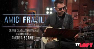 Copertina di Andrea Scanzi racconta gli ‘Amici fragili’: la vita e i successi di sette grandi cantautori italiani su TvLoft