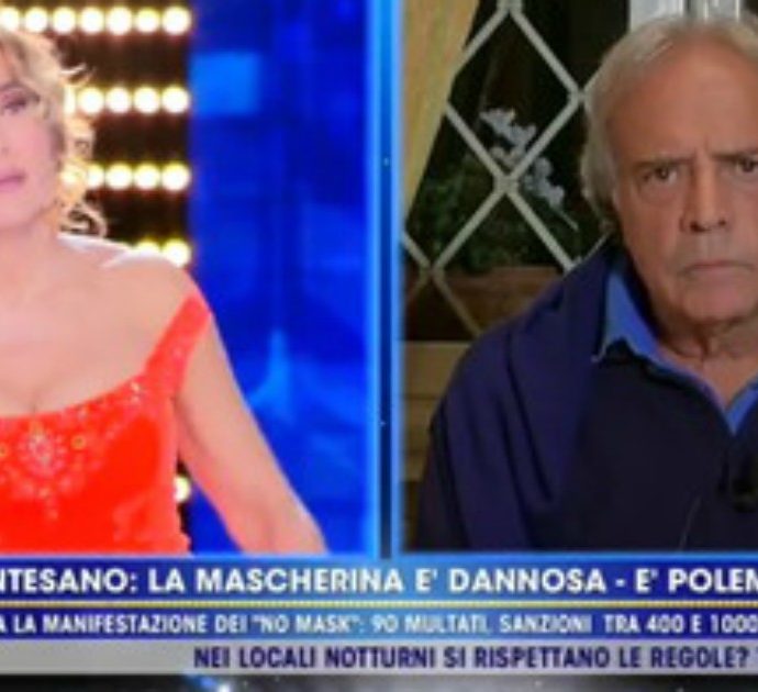 Live Non è la D’Urso, la rabbia di Enrico Montesano: “Mi hanno teso un tranello solo perchè non la penso come gli altri”