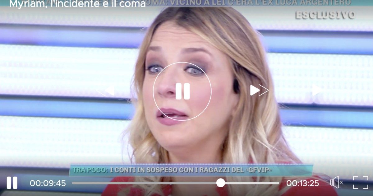 Myriam Catania: “Una macchina mi ha preso in pieno in faccia. Mi hanno ‘tolto’ la faccia e messo delle viti”