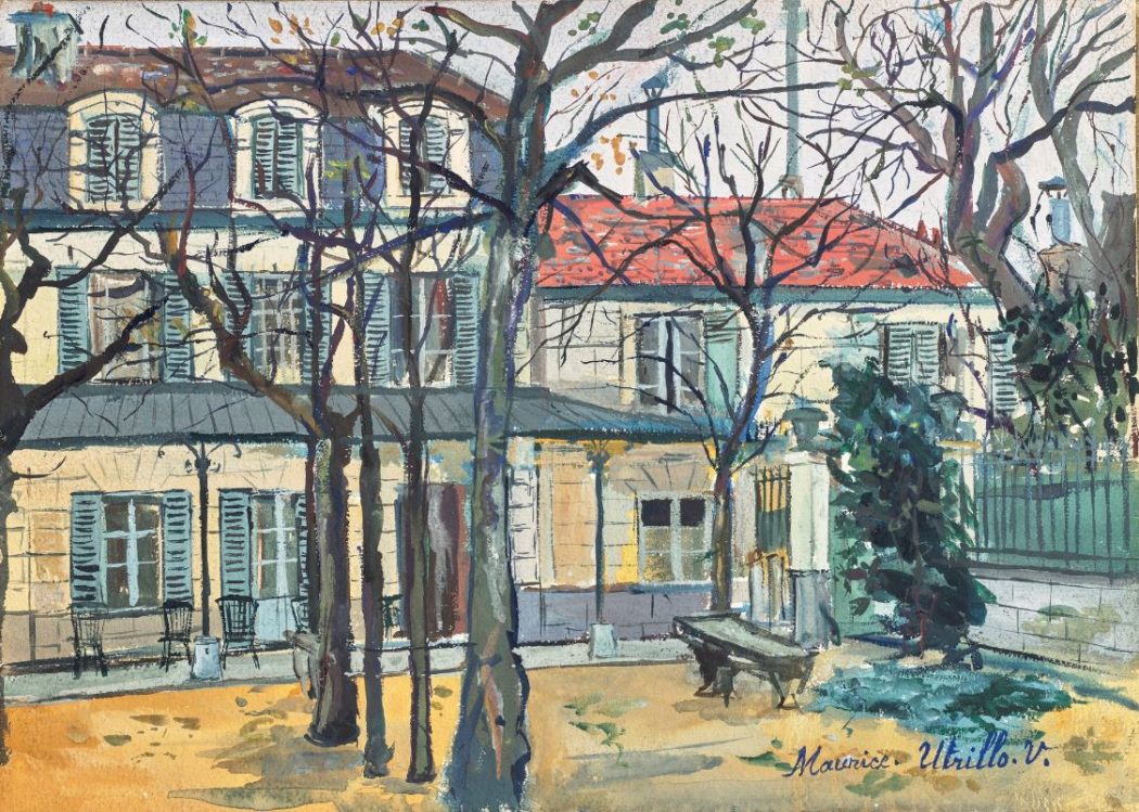 Maurice Utrillo (1883-1955) Maison avec jardin. Stima: 18mila-25mila euro