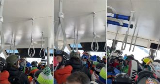 Cervinia, 2 thousand people for the first day of the season: controversial over long lines and crowds on the cable car.  Video